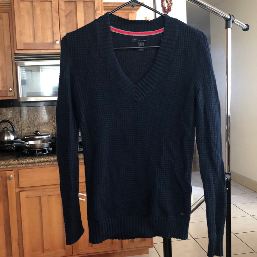 Tommy Hilfiger Sweater, Navy Blue, XS